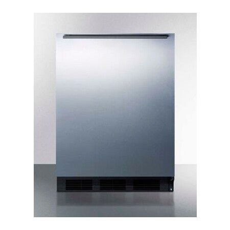 Summit Appliance Div. Summit-ADA Compliant Freestanding Refrigerator-Freezer, 5.1 Cu. Ft., 24" Wide CT663BKSSHHADA